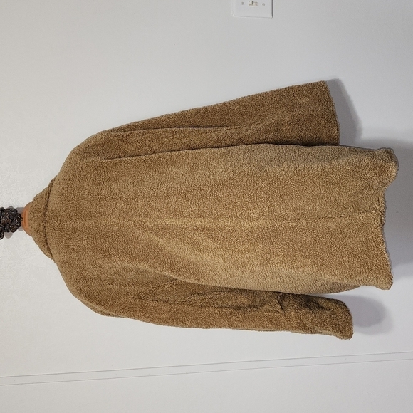 Derek Lam Women Amelie Faux Shearling Reversible Coat Jacket Camel Size 16 - Picture 6 of 14